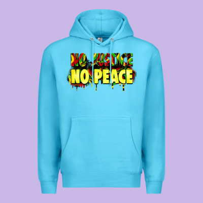 No Justice No Peace Premium Hoodie Designed By Zillion Design Studio