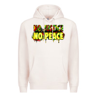 Pale Pink no justice no peace Premium Hoodie - Zillion Design Studio