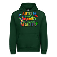 Foreset Green autism is not a disability its a different ability Urban Hoodie - Zillion Design Studio
