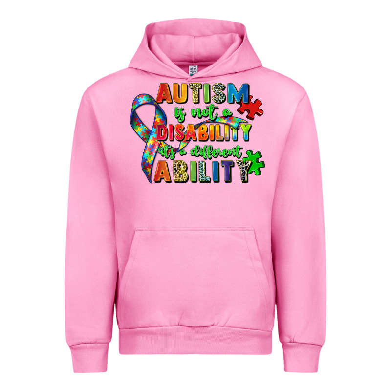 Autism Is Not A Disability Its A Different Ability Urban Hoodie by Zillion Design Studio | Teevron