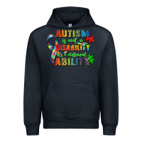 Navy autism is not a disability its a different ability Urban Hoodie - Zillion Design Studio