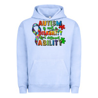 Pigment Grape Ice autism is not a disability its a different ability Urban Hoodie - Zillion Design Studio