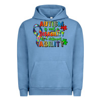 Pigment Pebble Blue autism is not a disability its a different ability Urban Hoodie - Zillion Design Studio