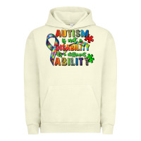 Pigment Pistachio autism is not a disability its a different ability Urban Hoodie - Zillion Design Studio