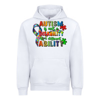 White autism is not a disability its a different ability Urban Hoodie - Zillion Design Studio