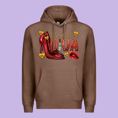 Birthday Diva Premium Hoodie Designed By Texasbilliewilder