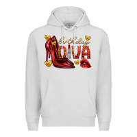 Dove Grey birthday diva Premium Hoodie - texasbilliewilder