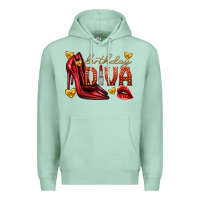 Seafoam birthday diva Premium Hoodie - texasbilliewilder