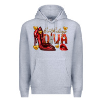 Heather Grey birthday diva Premium Hoodie - texasbilliewilder