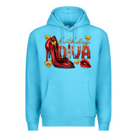 Ocean Blue birthday diva Premium Hoodie - texasbilliewilder