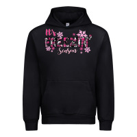 Black It's Freezin Season Pink Christmas Urban Hoodie - RanaPortraitStore