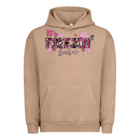 Pigment Burro It's Freezin Season Pink Christmas Urban Hoodie - RanaPortraitStore