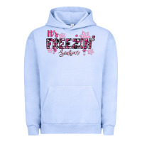 Pigment Grape Ice It's Freezin Season Pink Christmas Urban Hoodie - RanaPortraitStore