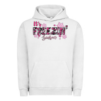 Pigment Lunar Rock It's Freezin Season Pink Christmas Urban Hoodie - RanaPortraitStore