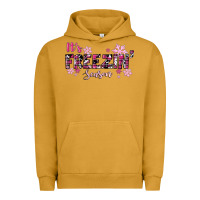 Pigment Peanut Butter It's Freezin Season Pink Christmas Urban Hoodie - RanaPortraitStore