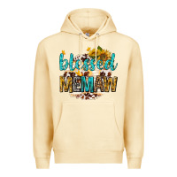Pina Colada blessed memaw with sunflowers Premium Hoodie - texasbilliewilder