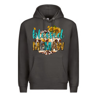 Smoke blessed memaw with sunflowers Premium Hoodie - texasbilliewilder