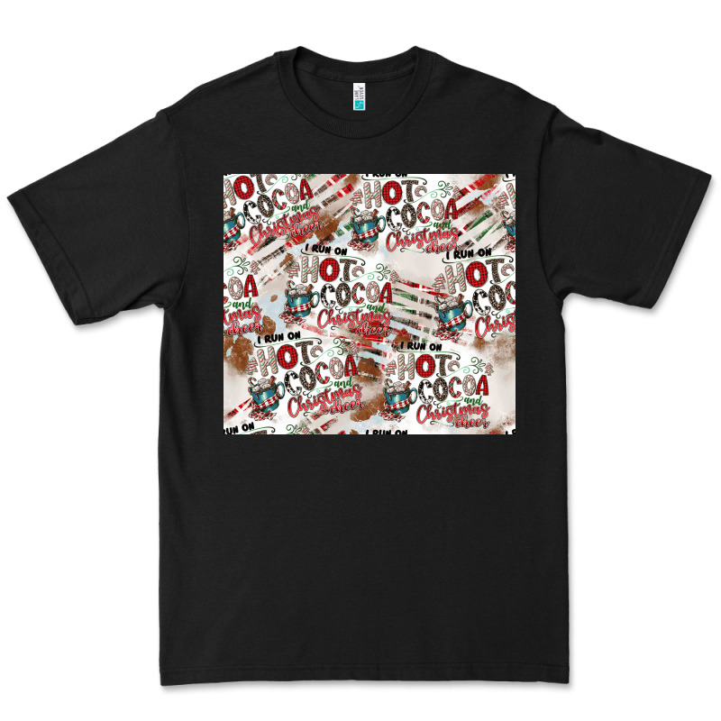 Hot Cocoa Christmas Cheer Pattern Premium Tee by CowhideDigitalArt | Teevron