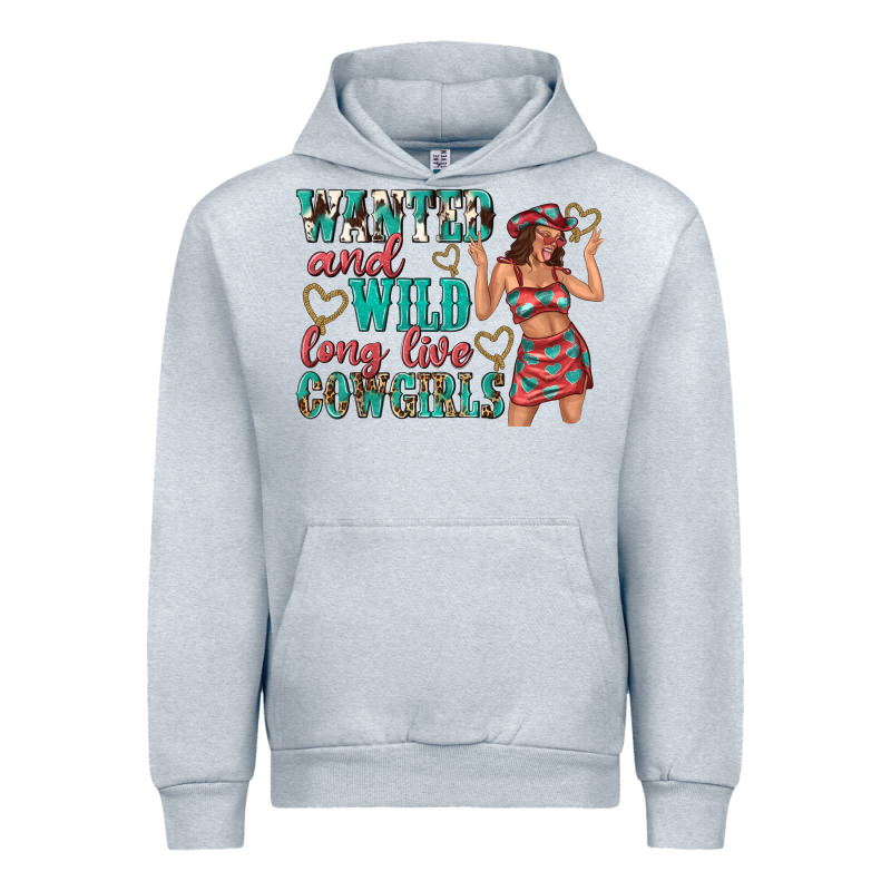 Wanted And Wild Long Live Cowgirls Urban Hoodie by texasbilliewilder | Teevron