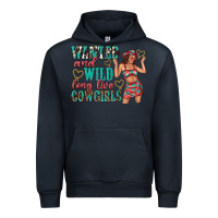 Navy wanted and wild long live cowgirls Urban Hoodie - texasbilliewilder