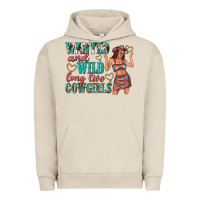 Pigment French Oak wanted and wild long live cowgirls Urban Hoodie - texasbilliewilder