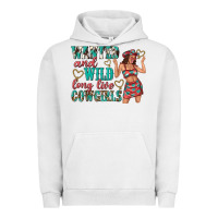 Pigment Lunar Rock wanted and wild long live cowgirls Urban Hoodie - texasbilliewilder