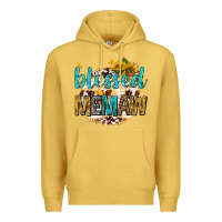 Antique Gold blessed memaw with sunflowers Premium Hoodie - texasbilliewilder