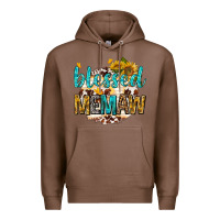 Chestnut blessed memaw with sunflowers Premium Hoodie - texasbilliewilder