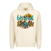 Tofu blessed memaw with sunflowers Premium Hoodie - texasbilliewilder