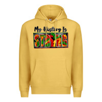 Antique Gold my history is strong Premium Hoodie - Zillion Design Studio