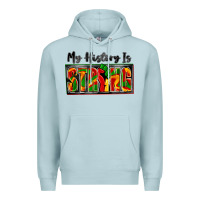 Blue Mist my history is strong Premium Hoodie - Zillion Design Studio