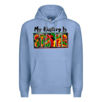 Colony Blue my history is strong Premium Hoodie - Zillion Design Studio