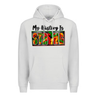 Dove Grey my history is strong Premium Hoodie - Zillion Design Studio
