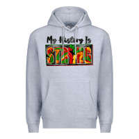 Heather Grey my history is strong Premium Hoodie - Zillion Design Studio