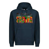 Navy my history is strong Premium Hoodie - Zillion Design Studio