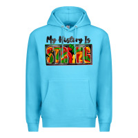 Ocean Blue my history is strong Premium Hoodie - Zillion Design Studio
