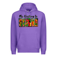 Purple my history is strong Premium Hoodie - Zillion Design Studio