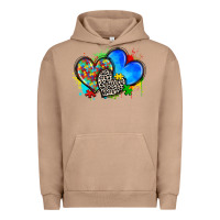 Pigment Burro autism hearts Urban Hoodie - Zillion Design Studio