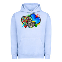 Pigment Grape Ice autism hearts Urban Hoodie - Zillion Design Studio