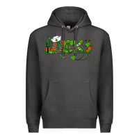 Charcoal Heather st patricks day lucky nurse Premium Hoodie - RanaPortraitStore
