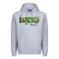 Heather Grey st patricks day lucky nurse Premium Hoodie - RanaPortraitStore