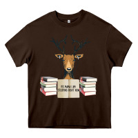 Chocolate Brown Yes Mama I Am Studying Right Now, Deer Heavy Core Tee - Bettercallsaul
