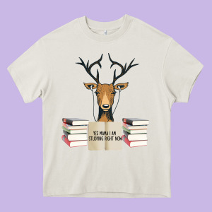 Yes Mama I Am Studying Right Now, Deer Heavy Core Tee Designed By Bettercallsaul