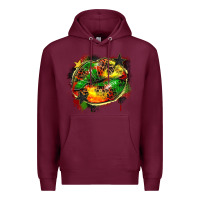 Burgundy juneteenth lips Premium Hoodie - Zillion Design Studio