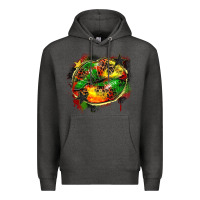 Charcoal Heather juneteenth lips Premium Hoodie - Zillion Design Studio