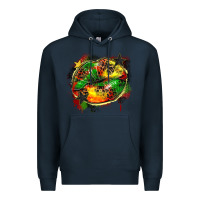 Navy juneteenth lips Premium Hoodie - Zillion Design Studio
