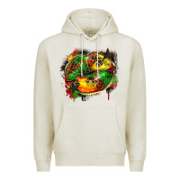 Oatmeal Heather juneteenth lips Premium Hoodie - Zillion Design Studio