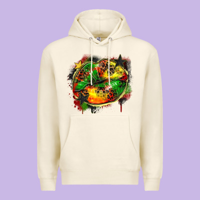 Juneteenth Lips Premium Hoodie Designed By Zillion Design Studio