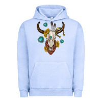 Pigment Grape Ice western cow skull Urban Hoodie - texasbilliewilder