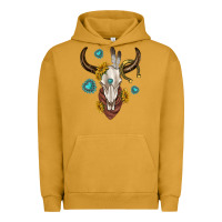 Pigment Peanut Butter western cow skull Urban Hoodie - texasbilliewilder